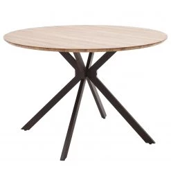 Red Living Table Pessac - Imitation chêne sauvage / Noir