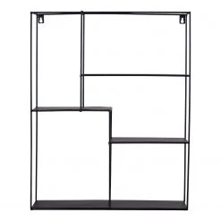 Red Living Étagère murale Tampa II - Métal - Noir -Meubles de salle à manger Soldes Magasin 1000345890 220428 030 DETAILS P000000001000345890