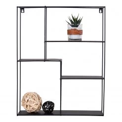 Red Living Étagère murale Tampa II - Métal - Noir -Meubles de salle à manger Soldes Magasin 1000345890 220428 050 DETAILS P000000001000345890