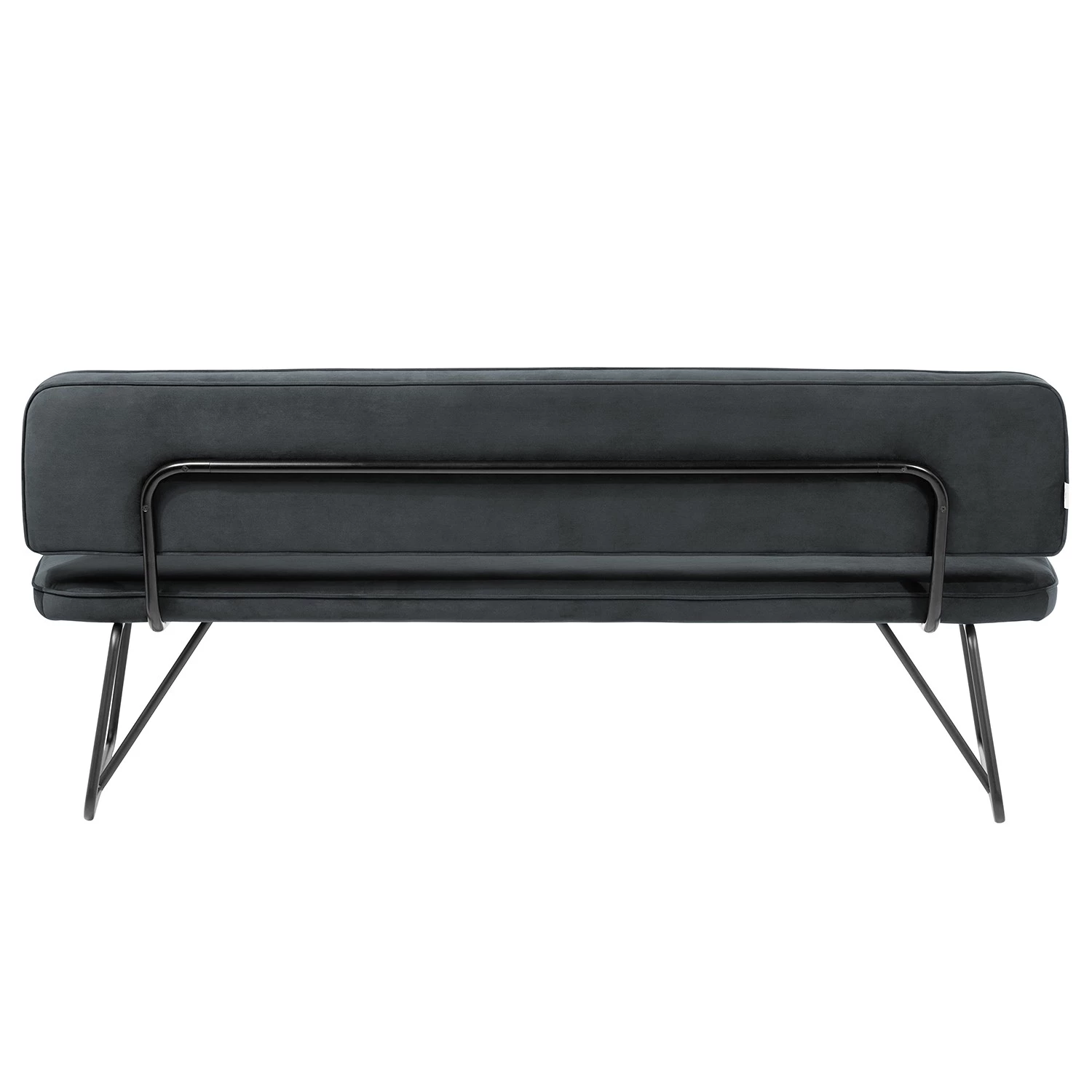 Tom Tailor Banc Tube - Velours / Métal - Gris foncé 3 Tom Tailor Banc Tube - Velours / Métal - Gris foncé – Image 3