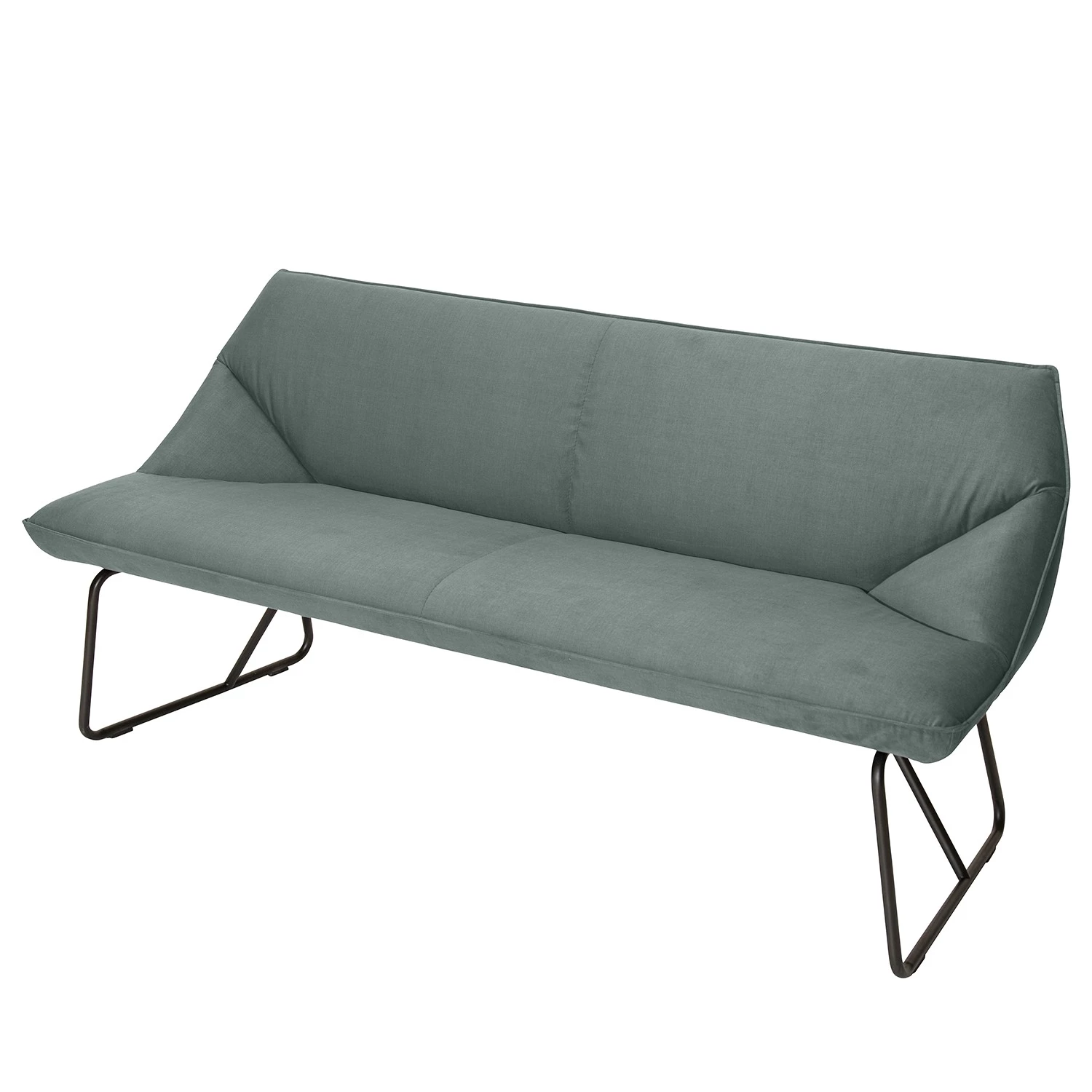 Tom Tailor Banquette Cushion - Velours / Métal - Vert olive clair - Largeur : 184 cm 1 Tom Tailor Banquette Cushion - Velours / Métal - Vert olive clair - Largeur : 184 cm