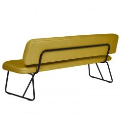 Tom Tailor Banc Tube III - Chenille / Métal - Jaune curry -Meubles de salle à manger Soldes Magasin 1000346933 220511 035 DETAILS P000000001000346933