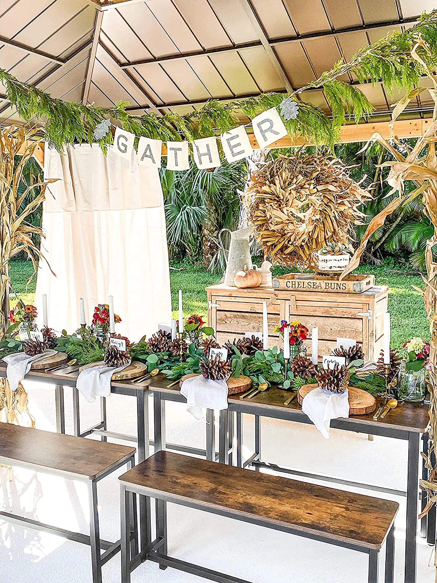 Red Living Salle à manger Pilbara (3 éléments) - Imitation bois recyclé / Noir 5 Red Living Salle à manger Pilbara (3 éléments) - Imitation bois recyclé / Noir – Image 5