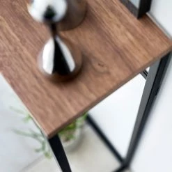 Yamazaki Console Tower - Frêne massif / Métal - Noir -Meubles de salle à manger Soldes Magasin 1000347253 220505 034 DETAILS P000000001000347253