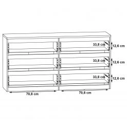 Loftscape Enfilade Optima II - Imitation chêne de Sonoma 7 Loftscape Enfilade Optima II - Imitation chêne de Sonoma -Meubles de salle à manger Soldes Magasin 1000348091 220603 501 SKETCH DETAILS P000000001000348091 sketch
