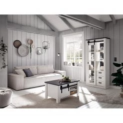 Ridgevalley Vitrine Shutter - Imitation pin blanc -Meubles de salle à manger Soldes Magasin 1000348680 220505 021 MOOD DETAILS P000000001000348680 mood