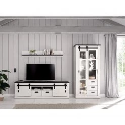 Ridgevalley Vitrine Shutter - Imitation pin blanc -Meubles de salle à manger Soldes Magasin 1000348680 220505 022 MOOD DETAILS P000000001000348680 mood