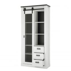 Ridgevalley Vitrine Shutter - Imitation pin blanc -Meubles de salle à manger Soldes Magasin 1000348680 220505 050 DETAILS P000000001000348680