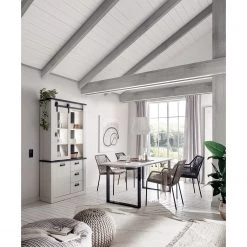 Ridgevalley Vaisselier Shutter I - Imitation pin blanc 13 Ridgevalley Vaisselier Shutter I - Imitation pin blanc -Meubles de salle à manger Soldes Magasin 1000348681 220505 021 MOOD DETAILS P000000001000348681 mood