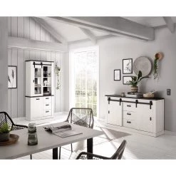 Ridgevalley Vaisselier Shutter I - Imitation pin blanc 16 Ridgevalley Vaisselier Shutter I - Imitation pin blanc -Meubles de salle à manger Soldes Magasin 1000348681 220505 024 MOOD DETAILS P000000001000348681 mood