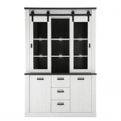 Ridgevalley Vaisselier Shutter II - Imitation pin blanc 12 Ridgevalley Vaisselier Shutter II - Imitation pin blanc -Meubles de salle à manger Soldes Magasin 1000348682 220505 030 DETAILS P000000001000348682