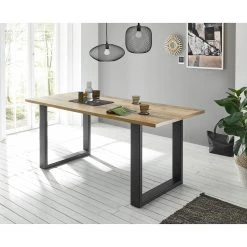 Ridgevalley Table Shutter - Imitation chêne -Meubles de salle à manger Soldes Magasin 1000348696 220505 021 MOOD DETAILS P000000001000348696 mood