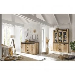 Ridgevalley Vaisselier Shutter II - Imitation chêne -Meubles de salle à manger Soldes Magasin 1000348701 220505 024 MOOD DETAILS P000000001000348701 mood