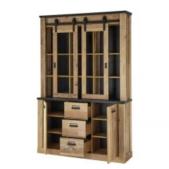 Ridgevalley Vaisselier Shutter II - Imitation chêne -Meubles de salle à manger Soldes Magasin 1000348701 220505 040 DETAILS P000000001000348701