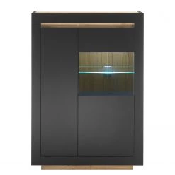 Loftscape Buffet haut Accra - Anthracite / Imitation chêne -Meubles de salle à manger Soldes Magasin 1000348821 220506 030 DETAILS P000000001000348821