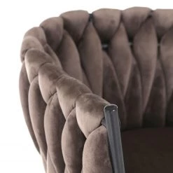 Jack & Alice Chaise de bar Feltham - Marron noix de coco -Meubles de salle à manger Soldes Magasin 1000352072 220520 045 DETAILS P000000001000352072