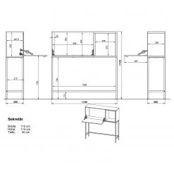 Germania Console Wigston - Blanc 21 Germania Console Wigston - Blanc -Meubles de salle à manger Soldes Magasin 1000352098 220512 500 SKETCH DETAILS P000000001000352098 sketch