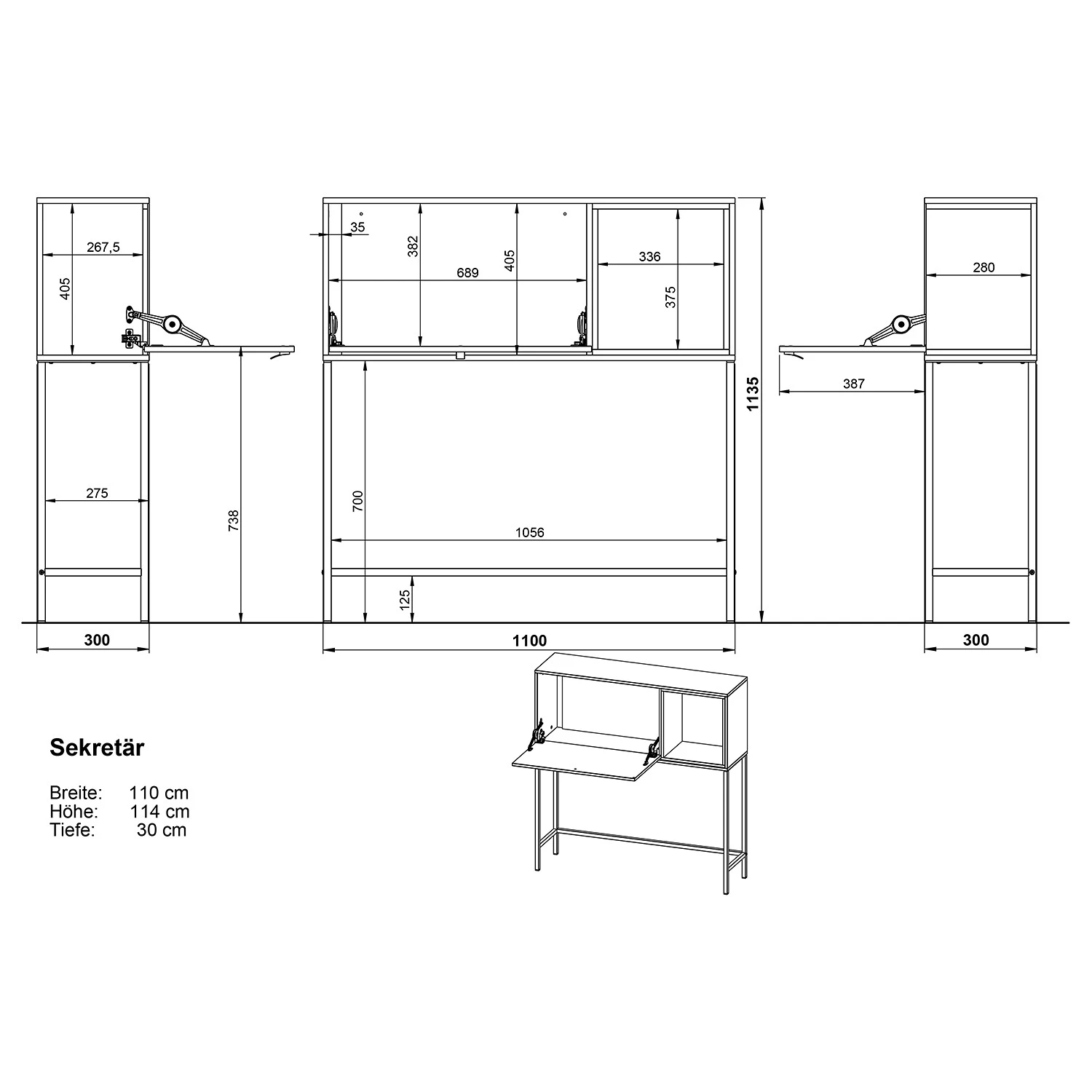 Germania Console Wigston - Blanc 11 Germania Console Wigston - Blanc – Image 11