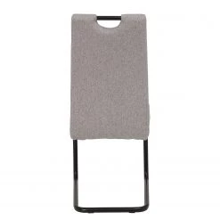 Loftscape Chaise cantilever La Paz III - Tissu / Métal - Noir - Gris - Lot de 4 -Meubles de salle à manger Soldes Magasin 1000352411 220610 070 DETAILS P000000001000352411