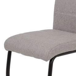 Loftscape Chaise cantilever La Paz III - Tissu / Métal - Noir - Gris - Lot de 4 -Meubles de salle à manger Soldes Magasin 1000352411 220610 081 DETAILS P000000001000352411