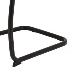 Loftscape Chaise cantilever La Paz III - Tissu / Métal - Noir - Gris - Lot de 4 -Meubles de salle à manger Soldes Magasin 1000352411 220610 082 DETAILS P000000001000352411