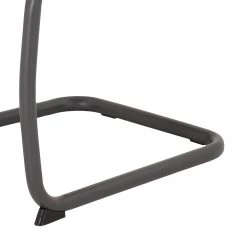 Loftscape Chaise cantilever Frenois - Microfibre / Acier - Anthracite - Lot de 4 -Meubles de salle à manger Soldes Magasin 1000352416 220610 082 DETAILS P000000001000352416