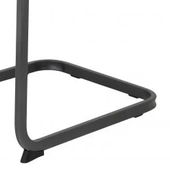 Loftscape Chaise cantilever Lajo - Microfibre / Acier - Limon - Lot de 4 -Meubles de salle à manger Soldes Magasin 1000352429 220610 082 DETAILS P000000001000352429