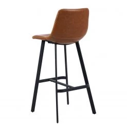 Red Living Chaises capitonnées Gustave (lot de 2) - Cognac -Meubles de salle à manger Soldes Magasin 1000353345 220614 038 DETAILS P000000001000353345