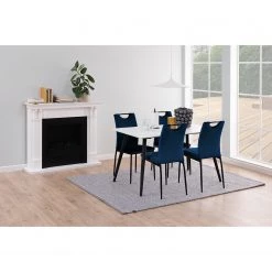 Loftscape Chaises capitonnées Glendive (lot de 4) - Bleu lagon -Meubles de salle à manger Soldes Magasin 1000353348 220614 020 MOOD DETAILS P000000001000353348 mood