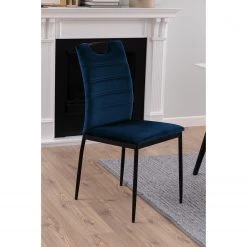 Loftscape Chaises capitonnées Glendive (lot de 4) - Bleu lagon -Meubles de salle à manger Soldes Magasin 1000353348 220614 021 MOOD DETAILS P000000001000353348 mood