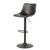 Red Living Chaise de bar Gustave - Imitation cuir / Fer - Noir
