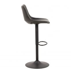 Red Living Chaise de bar Gustave - Imitation cuir / Fer - Noir 14 Red Living Chaise de bar Gustave - Imitation cuir / Fer - Noir -Meubles de salle à manger Soldes Magasin 1000353352 220614 035 DETAILS P000000001000353352