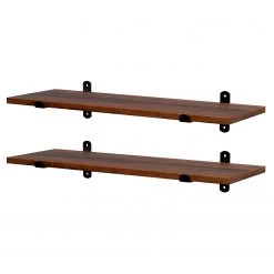 Red Living Tablettes murales Crossville II (lot 2) - Marron / Noir