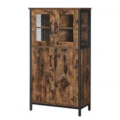 Red Living Buffet haut Morristown - Marron / Noir