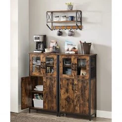 Red Living Buffet haut Morristown - Marron / Noir -Meubles de salle à manger Soldes Magasin 1000353411 220601 022 MOOD DETAILS P000000001000353411 mood