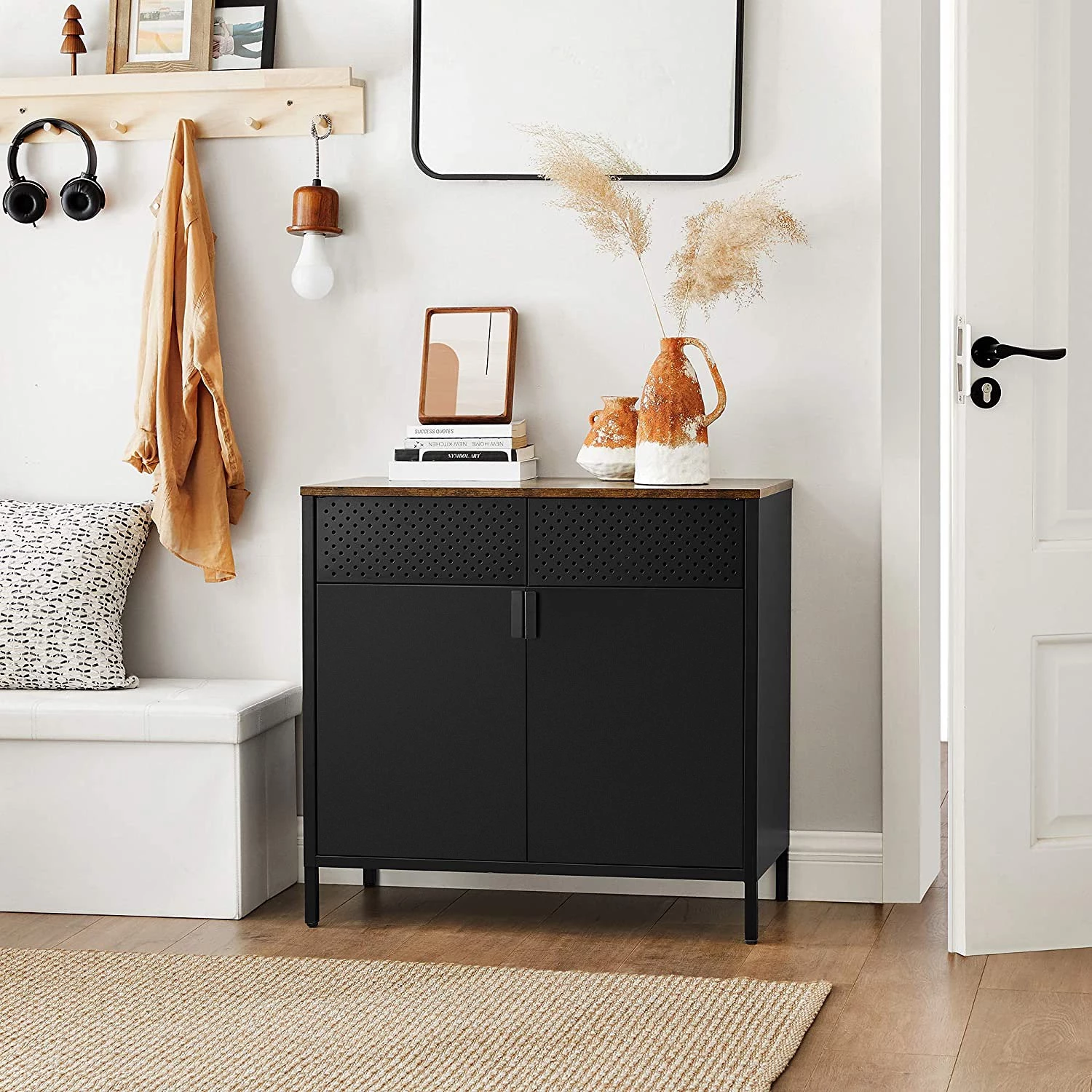 Red Living Buffet Ferris Wheel - Métal - Marron / Noir 3 Red Living Buffet Ferris Wheel - Métal - Marron / Noir – Image 3