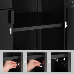 Red Living Buffet Ferris Wheel - Métal - Marron / Noir 14 Red Living Buffet Ferris Wheel - Métal - Marron / Noir -Meubles de salle à manger Soldes Magasin 1000353415 220601 032 DETAILS P000000001000353415