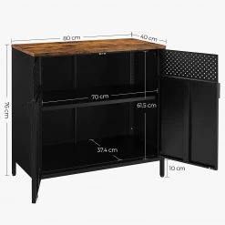 Red Living Buffet Ferris Wheel - Métal - Marron / Noir 15 Red Living Buffet Ferris Wheel - Métal - Marron / Noir -Meubles de salle à manger Soldes Magasin 1000353415 220601 500 SKETCH DETAILS P000000001000353415 sketch