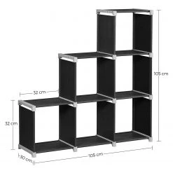 Loftscape Étagère Waledas - Noir / Gris -Meubles de salle à manger Soldes Magasin 1000353420 220601 500 SKETCH DETAILS P000000001000353420 sketch