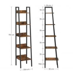 Red Living Étagère Leesville XI - Marron / Noir -Meubles de salle à manger Soldes Magasin 1000353458 220601 500 SKETCH DETAILS P000000001000353458 sketch