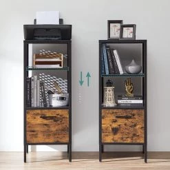 Red Living Étagère Mocksville - Marron / Noir -Meubles de salle à manger Soldes Magasin 1000353473 220601 030 DETAILS P000000001000353473