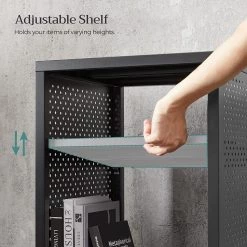 Red Living Étagère Mocksville - Marron / Noir -Meubles de salle à manger Soldes Magasin 1000353473 220601 032 DETAILS P000000001000353473