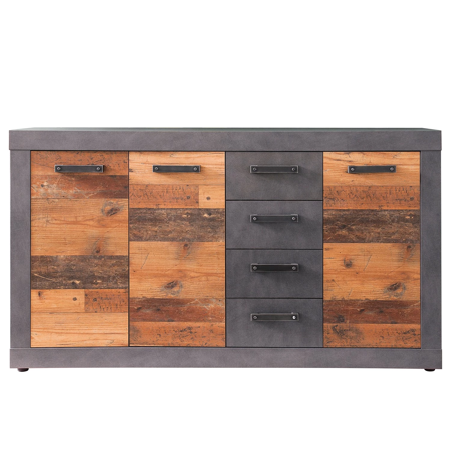 Trendteam Buffet Indy I - Imitation bois recyclé / Anthracite 5 Trendteam Buffet Indy I - Imitation bois recyclé / Anthracite – Image 5
