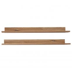 Red Living Étagères murales Sligo (lot de 2) - Imitation chêne rustique argenté