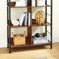 Red Living Étagère Niolon IV - Marron / Noir -Meubles de salle à manger Soldes Magasin 1000355215 220601 030 DETAILS P000000001000355215