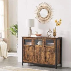 Red Living Buffet Toulouse III - Marron / Noir -Meubles de salle à manger Soldes Magasin 1000355225 220601 021 MOOD DETAILS P000000001000355225 mood