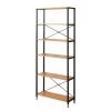 Red Living Étagère Ruoms III - Imitation acacia / Noir