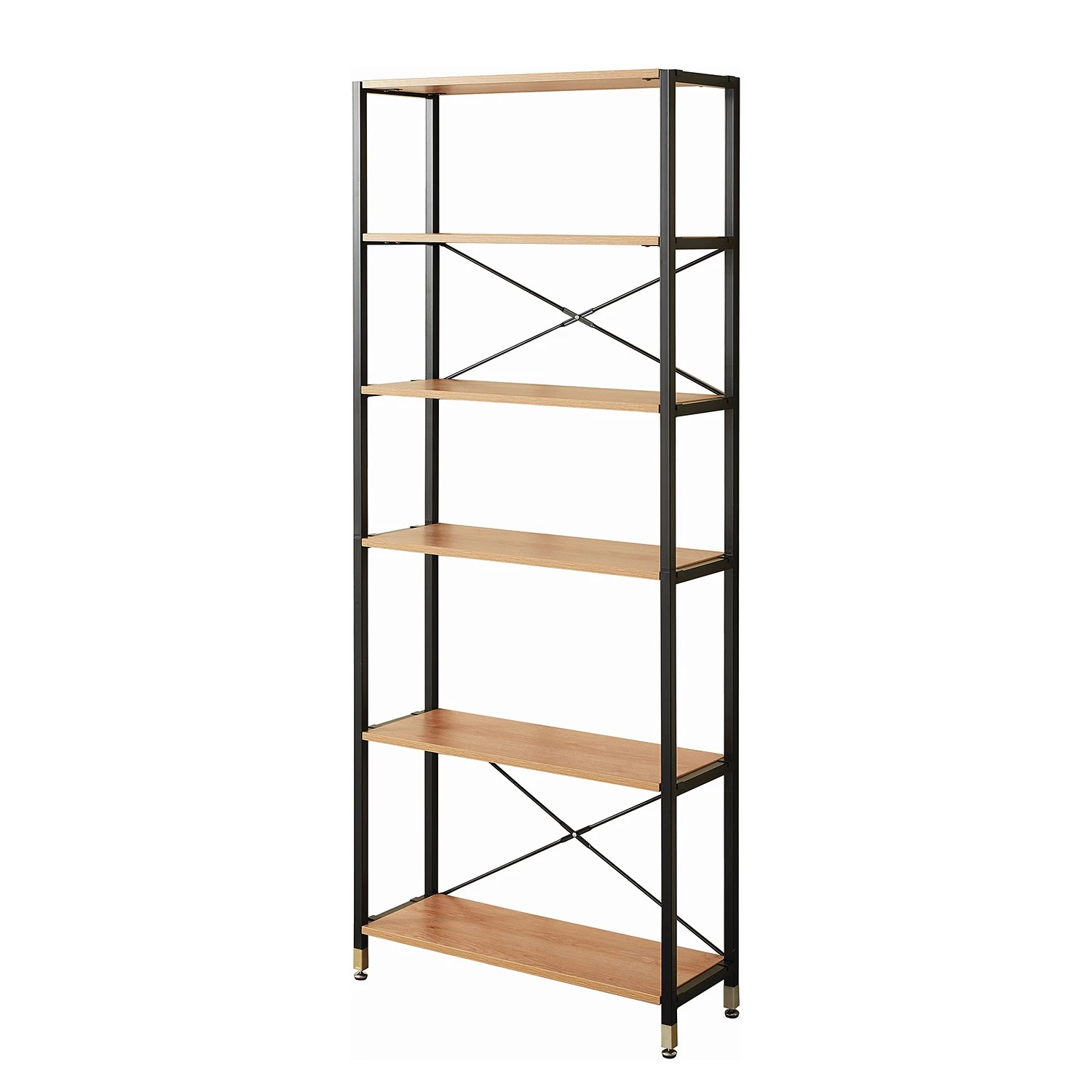 Red Living Étagère Ruoms III - Imitation acacia / Noir 1 Red Living Étagère Ruoms III - Imitation acacia / Noir