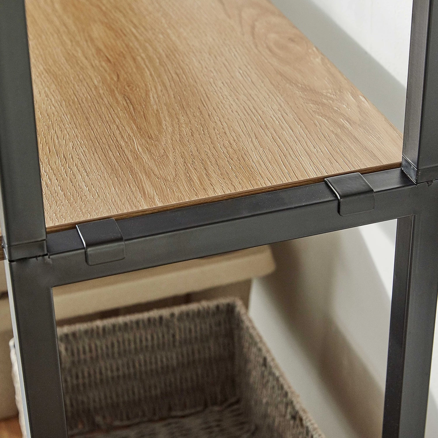 Red Living Étagère Ruoms III - Imitation acacia / Noir 5 Red Living Étagère Ruoms III - Imitation acacia / Noir – Image 5