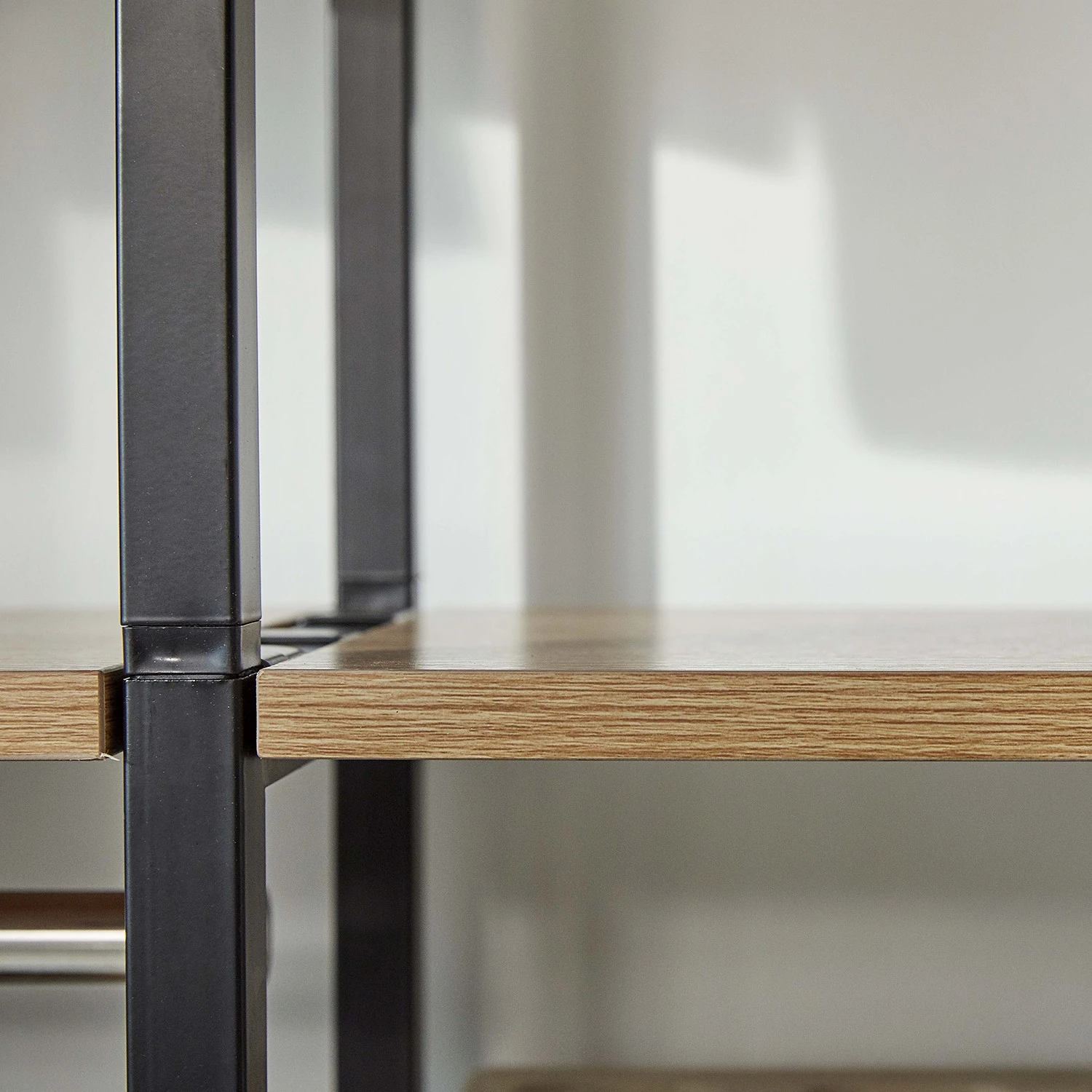 Red Living Étagère Ruoms IV - Imitation acacia / Noir 3 Red Living Étagère Ruoms IV - Imitation acacia / Noir – Image 3